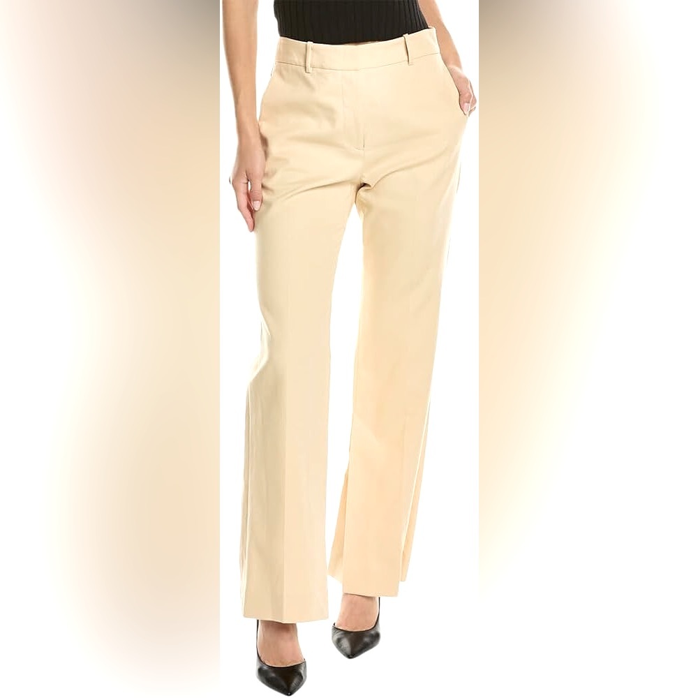 Rebecca Taylor Natural Suiting Flared Trouser, NWT, Size 8
